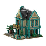 Mocs Bricks Sets Medieval Modular Bathroom 3221 Part Building Toys Kits Model