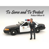 POLICE OFFICER II FIGURE FOR 1:18 SCALE MODELS BY AMERICAN DIORAMA 24012 Model