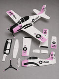 Pink T-28 Trojan Navy Kit Card 3D Printed Aircraft Model Kit | Snap Fit Model
