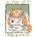 Heritage counted cross stitch kit evenweave fabric "Is That All? (L)", CRTA895-E Model