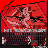 Chainsaw Man Anime Keycaps Set PBT Cherry MX for Mechanical Keyboard 108 Key Model