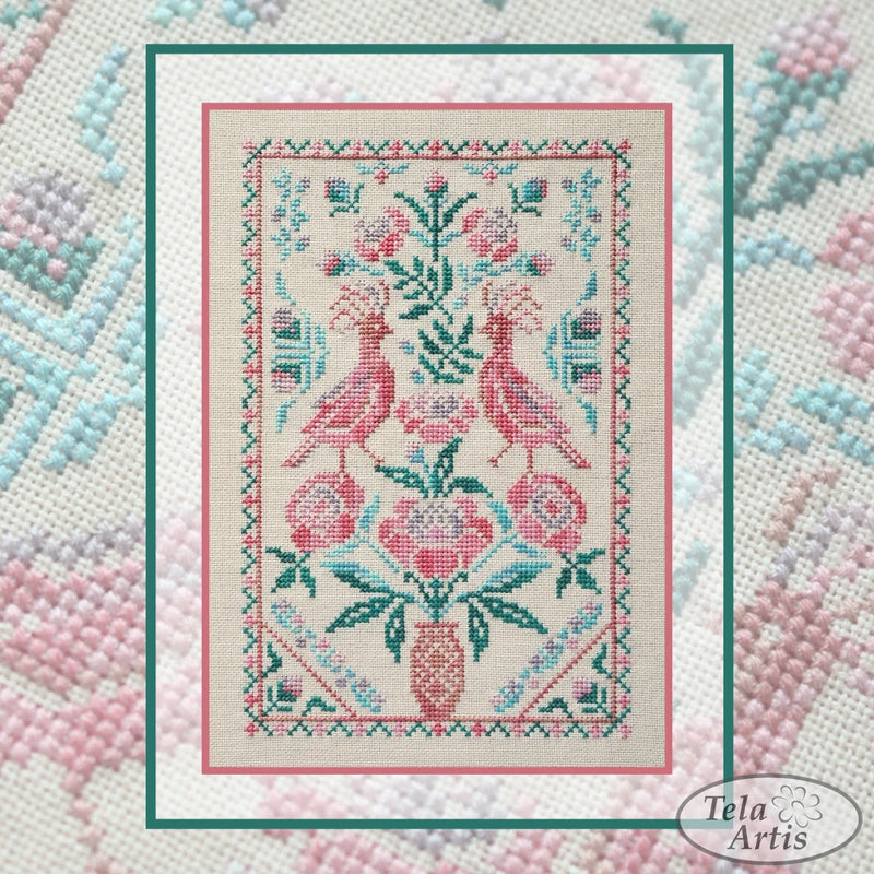 DIY Cross Stitch Embroidery Kit Tree of life Peony Home Decor Sampler Craft Model