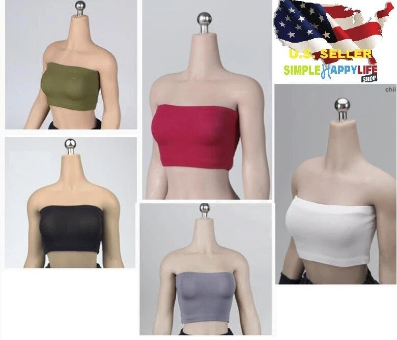 1/6 Stretch Tube Strapless Tops For 12" Female phicen hot toys Figure ?USA? Model