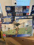 Star Wars 1999 Stap With Battle Droid AMT ERTL 1/6 Scale Model Kit 30124 New Model