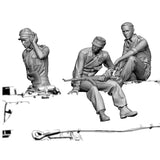 1/35 Resin Model Kit WWII German Jagdpanther Crew 3 Figure Unassembled Unpainted Model