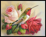 Counted Cross Stitch Kits Needlework Crafts DIY - Hummingbirds in Roses Model