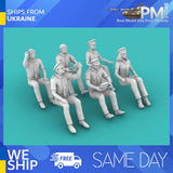 Rise144 Models RM72022 1/72 Airline Pilots 6pcs Model