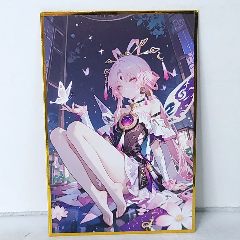 Fu Xuan Waifu Card Anime Fairy Butterfly Girl Wall Art Oversized Board A5 Model
