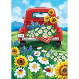 Diamond Art Club Red Truck Daisy Hill Diamond Painting Model