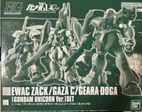 PREMIUM BANDAI HG 1/144 EWAC ZACK/GAZA C/GEARA DOGA Unicorn Ver US Seller New Model
