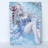 Kokomi Pool Water Waifu Card Anime Girl Wall Art Oversized Board A5 Model