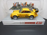 MICRO CITY 87 PORSCHE 964 RWB in ORANGE - model is PLASTIC - HO or 1:87 scale Model