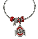 Ohio State University OSU BRACELET Bangle Jewelry Charms Pendants Buckeyes Charms