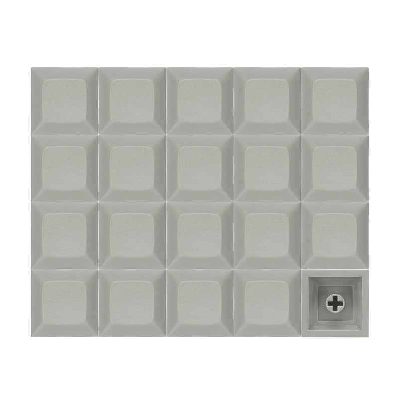 20 Pcs PBT Keycap Set DSA Mechanical Numeric Keypads for Keyboard, Light Gray Model