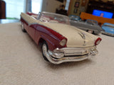 1956 Ford Victoria Convertible 1:25 Scale  White & Red AMT  Built Model Model