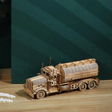 Christmas Gift 3D Wooden Puzzle, Tanker Truck, Mechanical Model Kits for Adults Model