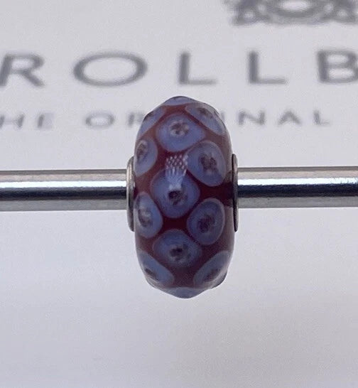 Trollbeads Unique Purple On Red Bead Charms