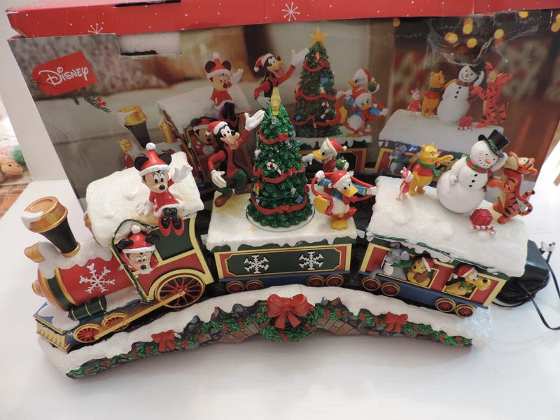 DISNEY CHRISTMAS HOLIDAY CHARACTER DISPLAY TRAIN LARGE 20" NOT POWERING UP AS IS Model