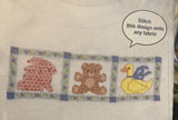 Vtg Rare Good Shepherd anywears Baby Animals 1988 cross stitch kit #83655 Model