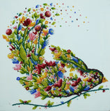 A singing bird Bead Embroidery Kit ?C DIY Beaded Home Decor Wall Art Model