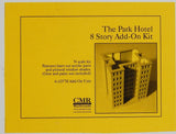 CMR N-Scale; PARK HOTEL (8 story) add-on detailed acrylic building kit. NEW! Model