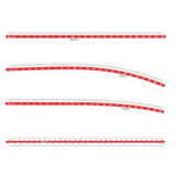 Tailoring Scale Set of 4 Arm Hip Leg Curve Straight Ruler 24?? Tailoring Kit Model