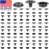 100 Pcs 15Mm Stainless Steel Snap Fastener Kit, Snap Buttons, Heavy Duty Button Model