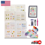 New Embroidery Stitch Book Kit for Beginners with Complete Toolkit Model