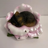 Hamilton Collection Loves Paw-fection Yorkie In Rose Figurine A0205 Limited Model
