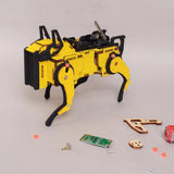 Kids DIY Voice-Control Mechanical Dog Model Kit Wooden Puzzle Building Toy Model