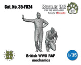 Scale23 1/35 WWII British RAF Mechanics (2 figures) Model