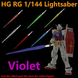For Bandai 1/144 HG RG Gundam Model Led Beam Saber Lightsaber Sword Blade Violet Model