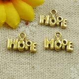 Free Ship 420 pcs Antique gold hope charms 13X9mm L-4636 Charms