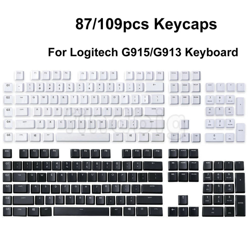 109pcs/87pcs Set Key Caps for Logitech G915 G913 G815 G813 TKL Keyboard Keycaps Model