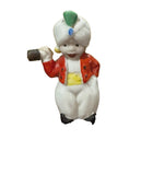 Vintage Hand-Painted Ceramic Turbaned Boy Figurine Miniature 3" Folk Art Model