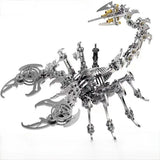 Silver Cyber Scorpion 3D Metal Mechanical Model Kit ?C DIY Alloy Puzzle Toy Model