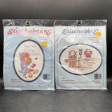 VTG Stitchables Cross Stitch Kits-Necessary Room & Happiness Is Being A Grandma Model