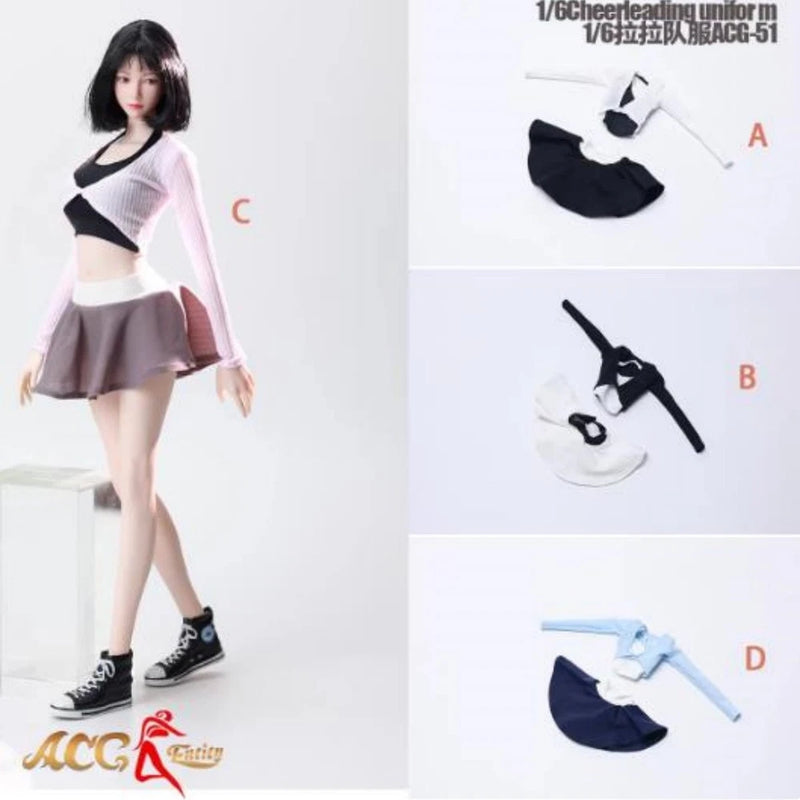 1/6 Scale ACG-51 1/6 Skirt  Dress Clothes Model  Female  F 12" figure Model