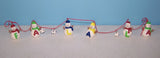 Polymer Clay Christmas Snowman String Display - Spells out Fa Lal La Model