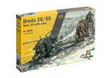 Italeri 6464 1/35 Scale Model Kit WWII Italian Breda 20/65 Mod.35 with crew Model