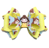 Pre-cut faux leather hair bow kit PREMIUM DIY KIT Belle Princess Model
