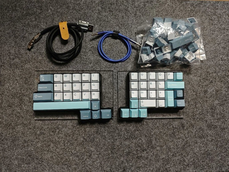 Handmade Split Mechanical Keyboard Full Set Spaice47 Used Japan Model