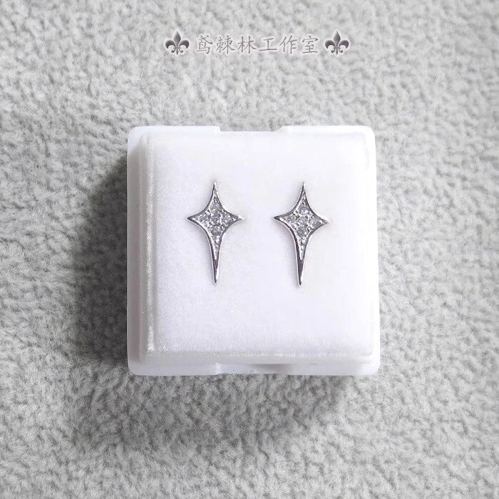 1/6 Female Crosshair Stud Earrings Model Fits 12 ¡±ph Tbl Action Figure Body Toys Model