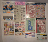 Large Vintage NASCAR Model Kit Decal Lot 1/24 1/25 Slixx Parma Autographics Model