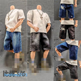 1:6 Denim Pants Trousers Clothes For 12