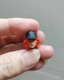 1/18 Female Mechanic Head Carved Fit 3.75in Action Figure Model