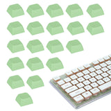 20Pcs XDA Profile Keycap Set PBT Mechanical Numeric Keypads, Grass Green Model