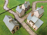 Set A 5 x 28mm European PREPAINTED BUILDING KITS Model