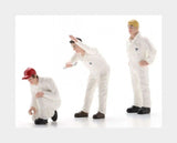 1:32 SCHUCO Figures Set 3X Mechanics Schluter White 32U00023 Model Model