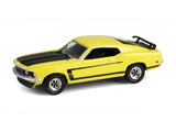 1969 Ford Mustang Boss 302 - Yellow Diecast 1:64 Scale Model - Greenlight 37320B Model